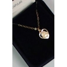 Sacred Heart 14 kt Gold Medal w/ Chain 
